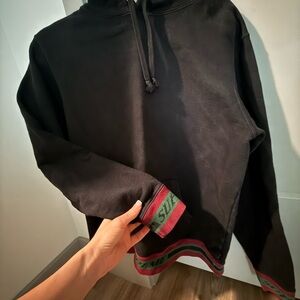 StockX Verified: SUPREME Striped Ribbed Hooded Sweatshirt